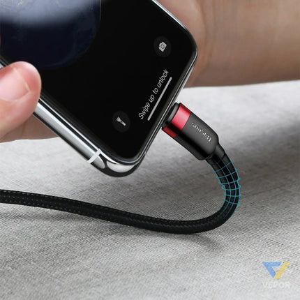 Baseus Cafule Cable Type C to iP PD 18W 1m Red + Black USB C to Lightning