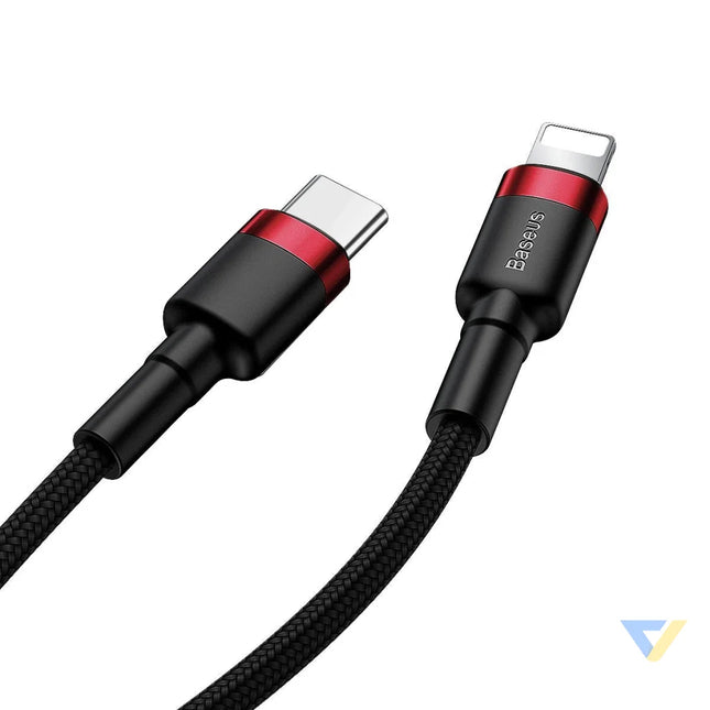 Baseus Cafule Cable Type C to iP PD 18W 1m Red + Black USB C to Lightning