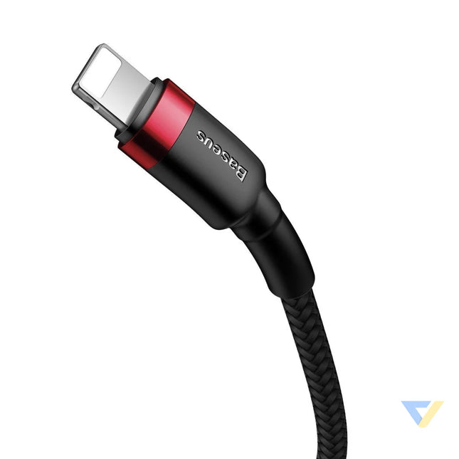 Baseus Cafule Cable Type C to iP PD 18W 1m Red + Black USB C to Lightning