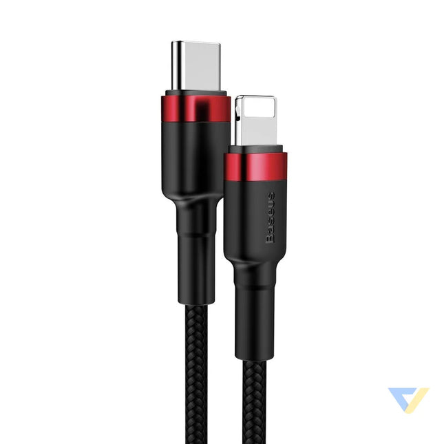 Baseus Cafule Cable Type C to iP PD 18W 1m Red + Black USB C to Lightning