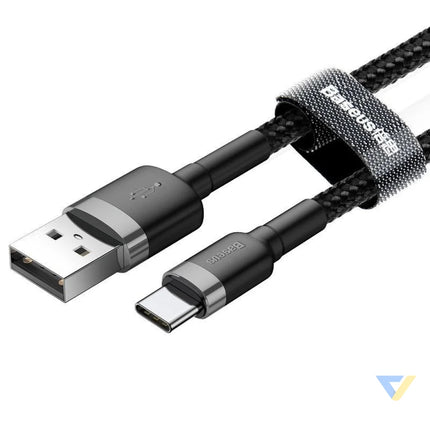 Baseus Cafule cable USB C 2A 2m (Gray + Black) USB to USB C