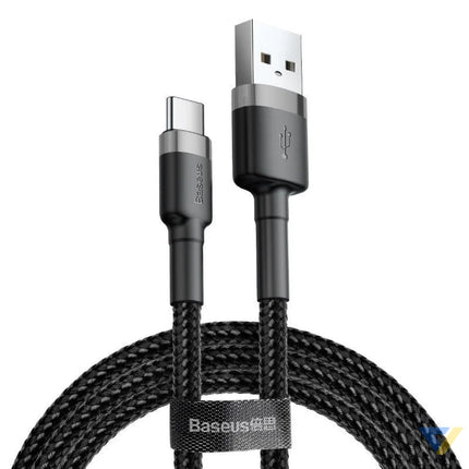 Baseus Cafule cable USB C 3A 0.5m (Gray + Black) USB to USB C