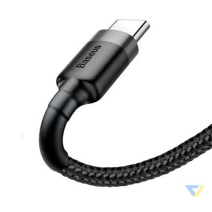Baseus Cafule cable USB C 3A 0.5m (Gray + Black) USB to USB C