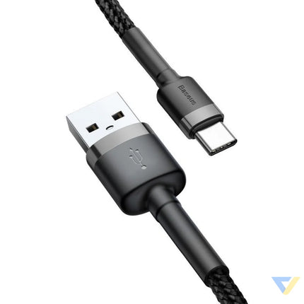 Baseus Cafule cable USB C 3A 0.5m (Gray + Black) USB to USB C