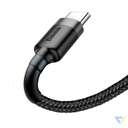 Baseus Cafule cable USB C 3A 0.5m (Gray + Black) USB to USB C