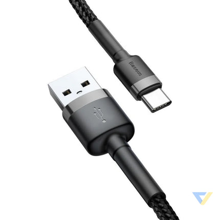 Baseus Cafule cable USB C 3A 0.5m (Gray + Black) USB to USB C