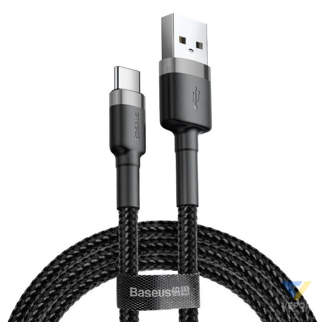 Baseus Cafule cable USB C 3A 1m (Gray + Black) USB to USB C