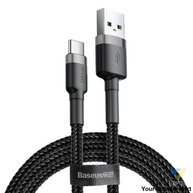 Baseus Cafule cable USB C 3A 1m (Gray + Black) USB to USB C