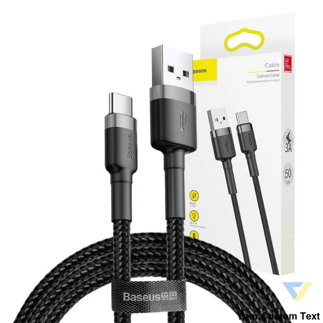 Baseus Cafule cable USB C 3A 1m (Gray + Black) USB to USB C