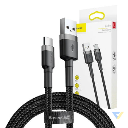 Baseus Cafule cable USB C 3A 1m (Gray + Black) USB to USB C