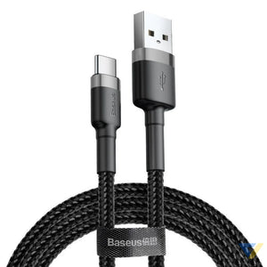 Baseus Cafule cable USB C 3A 1m (Gray + Black) USB to USB C