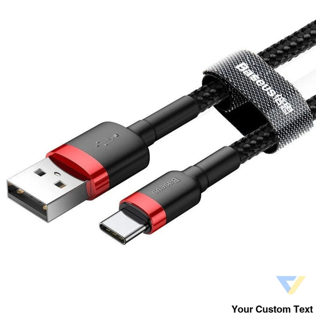 Baseus Cafule cable USB C 3A 1m (Red + Black) USB to USB C