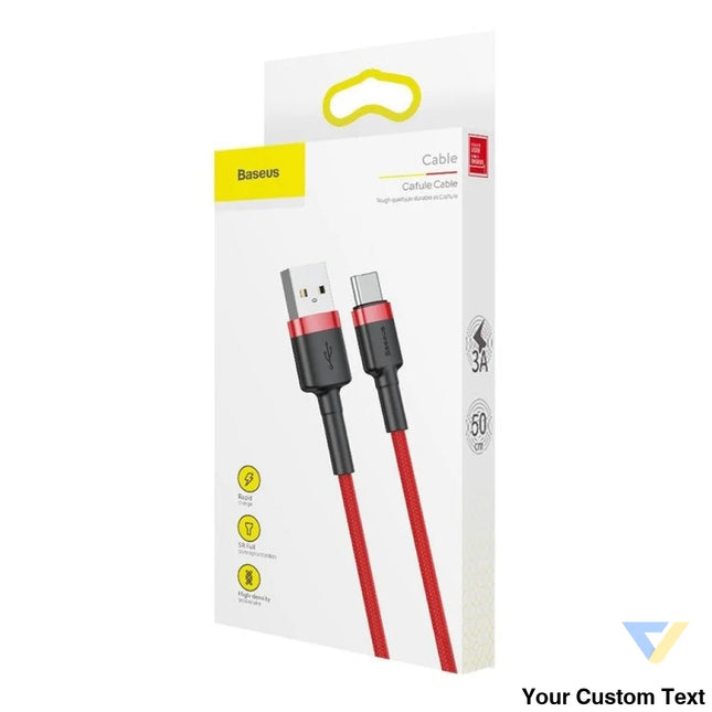 Baseus Cafule cable USB C 3A 1m (Red) USB to USB C
