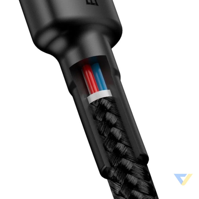 Baseus Cafule Cable USB C PD 2.0 QC 3.0 60W 1m (Black + Gray) USB C to USB C