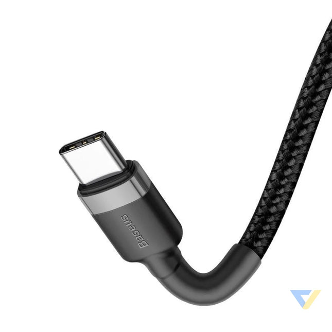 Baseus Cafule Cable USB C PD 2.0 QC 3.0 60W 1m (Black + Gray) USB C to USB C