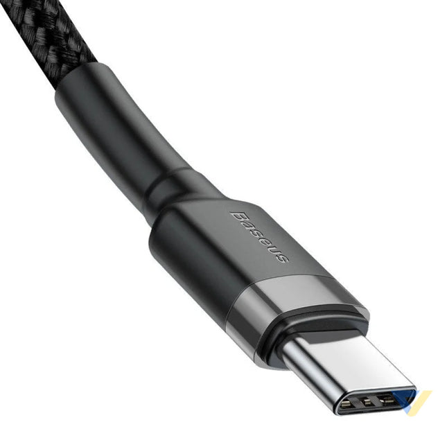 Baseus Cafule Cable USB C PD 2.0 QC 3.0 60W 1m (Black + Gray) USB C to USB C