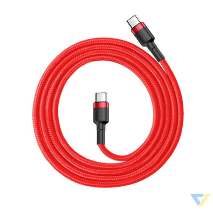 Baseus Cafule Cable USB C PD 2.0 QC 3.0 60W 1m (Red) USB C to USB C