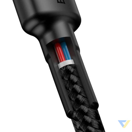 Baseus Cafule Cable USB C PD 2.0 QC 3.0 60W 2m (Black + Red) USB C to USB C