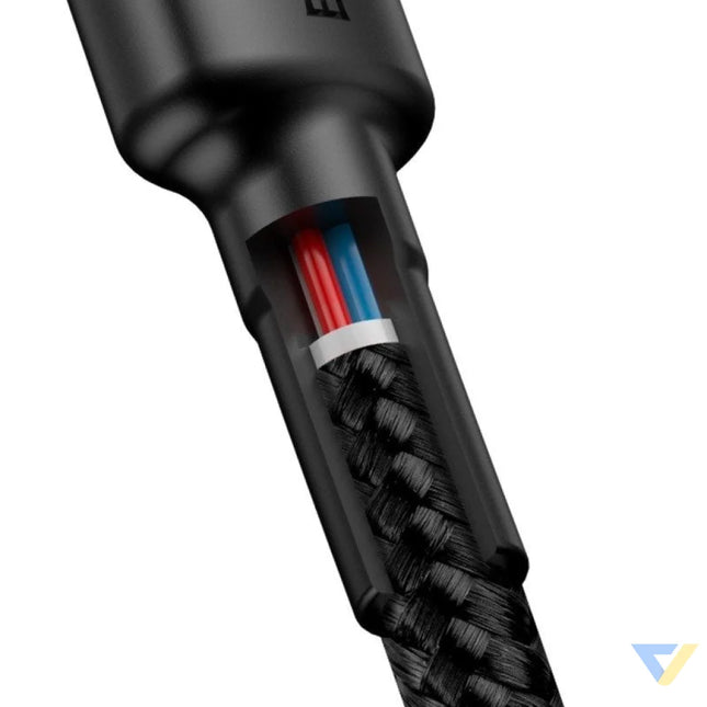 Baseus Cafule Cable USB C PD 2.0 QC 3.0 60W 2m (Black + Red) USB C to USB C
