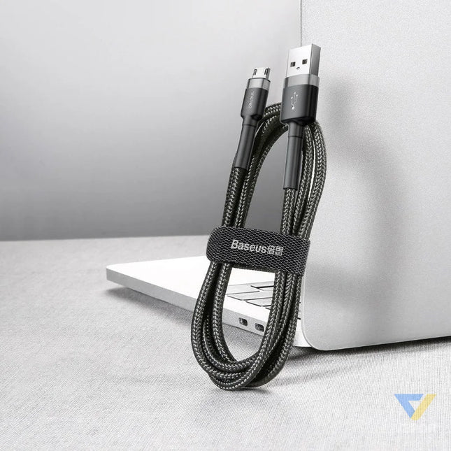 Baseus Cafule Cable USB For Micro 2A 3m Gray + Black USB to Micro USB