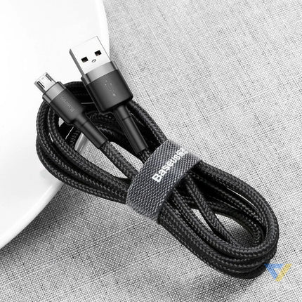 Baseus Cafule Cable USB For Micro 2A 3m Gray + Black USB to Micro USB