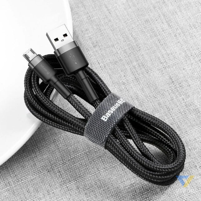 Baseus Cafule Cable USB For Micro 2A 3m Gray + Black USB to Micro USB