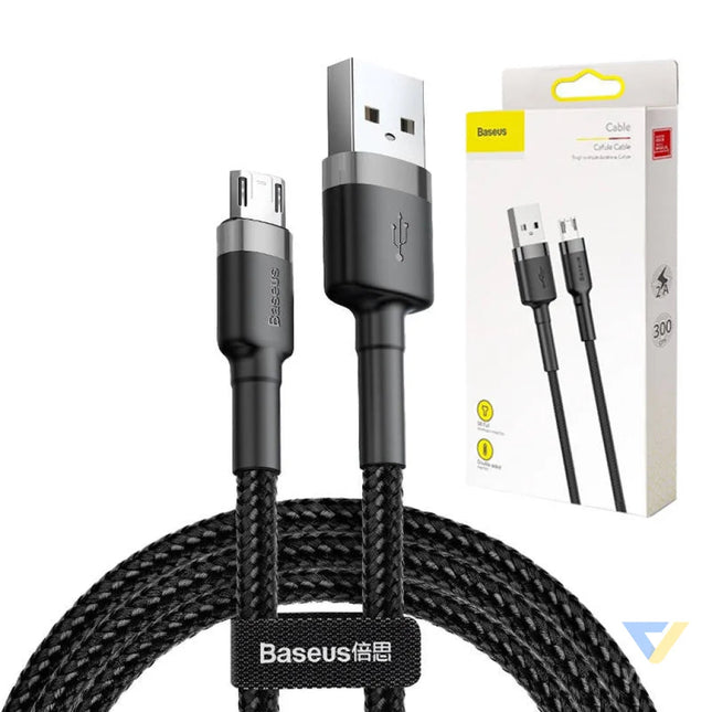 Baseus Cafule Cable USB For Micro 2A 3m Gray + Black USB to Micro USB