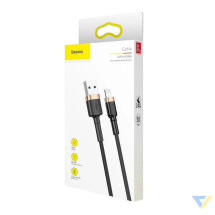 Baseus Cafule Cable USB Lightning 1.5 A 2m (Gold + Black) USB to Lightning