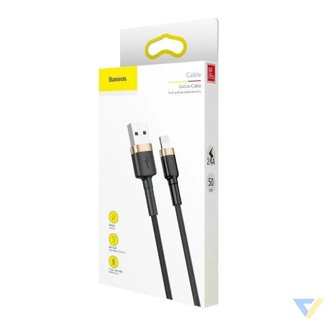 Baseus Cafule Cable USB Lightning 1.5 A 2m (Gold + Black) USB to Lightning