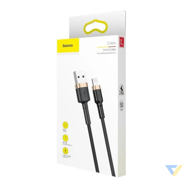 Baseus Cafule Cable USB Lightning 1.5 A 2m (Gold + Black) USB to Lightning