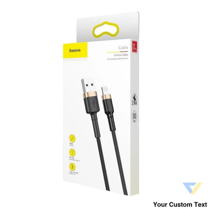 Baseus Cafule Cable USB Lightning 2.4A 1m (Gold + Black) USB to Lightning