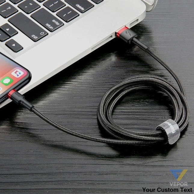 Baseus Cafule Cable USB Lightning 2A 3m (Black + Red) USB to Lightning