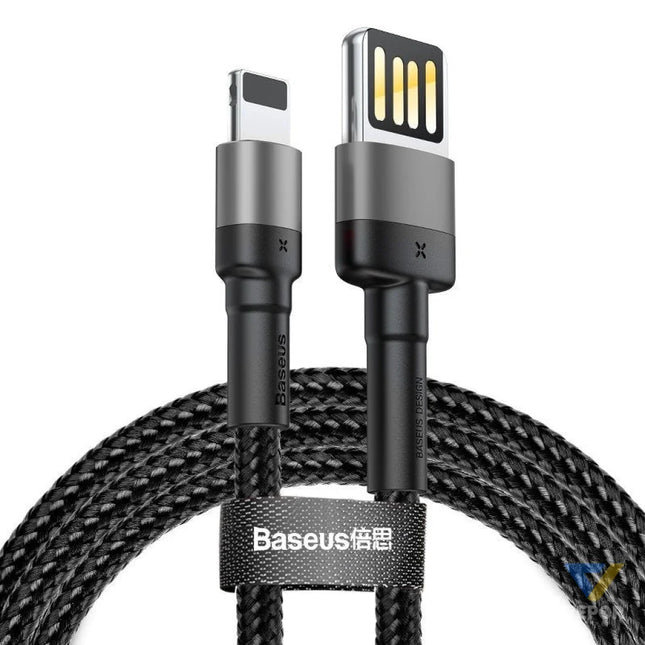 Baseus Cafule Double sided USB Lightning Cable 1.5A 2m (Gray + Black) USB to Lightning