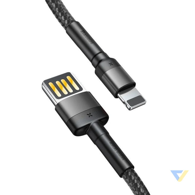 Baseus Cafule Double sided USB Lightning Cable 1.5A 2m (Gray + Black) USB to Lightning