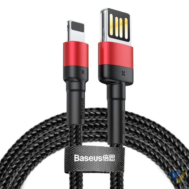 Baseus Cafule Double sided USB Lightning Cable 2,4A 1m (Black + Red) USB to Lightning