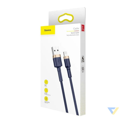 Baseus Cafule Lightning cable 1.5A 2m (Gold + Dark blue) USB to Lightning