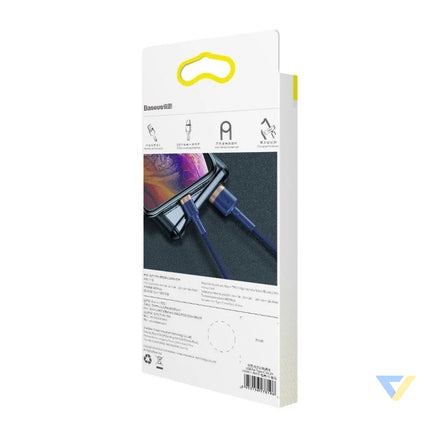 Baseus Cafule Lightning cable 1.5A 2m (Gold + Dark blue) USB to Lightning