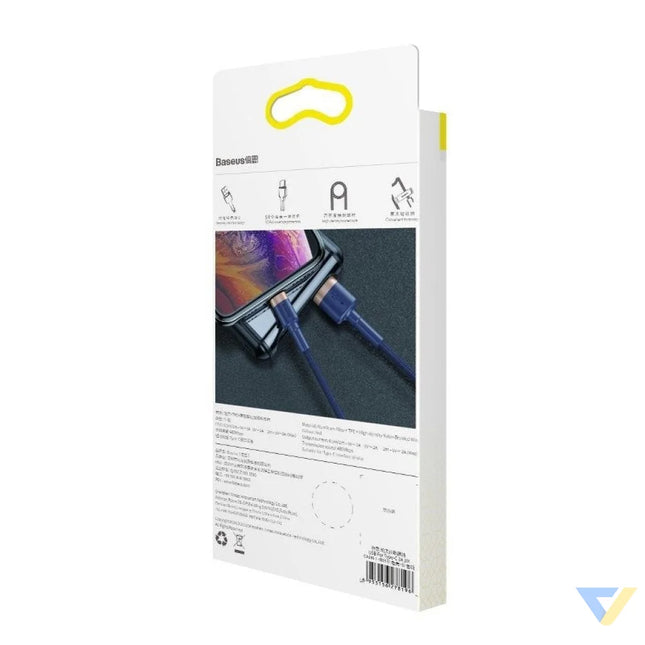 Baseus Cafule Lightning cable 1.5A 2m (Gold + Dark blue) USB to Lightning