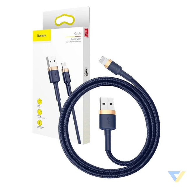 Baseus Cafule Lightning cable 2.4A 1m (Gold + Dark blue) USB to Lightning