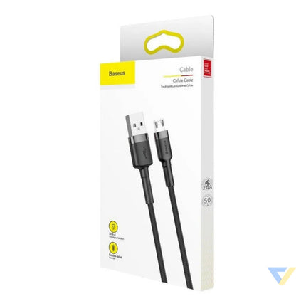 Baseus Cafule Micro USB cable 1.5A 2m (Gray + Black) USB to Micro USB