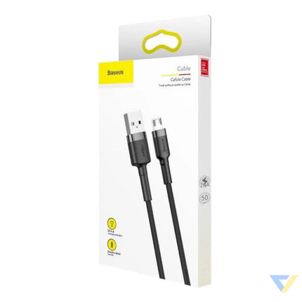 Baseus Cafule Micro USB cable 1.5A 2m (Gray + Black) USB to Micro USB