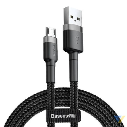 Baseus Cafule Micro USB cable 1.5A 2m (Gray + Black) USB to Micro USB