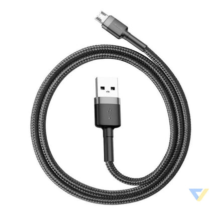Baseus Cafule Micro USB cable 1.5A 2m (Gray + Black) USB to Micro USB