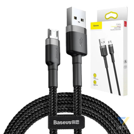 Baseus Cafule Micro USB cable 1.5A 2m (Gray + Black) USB to Micro USB