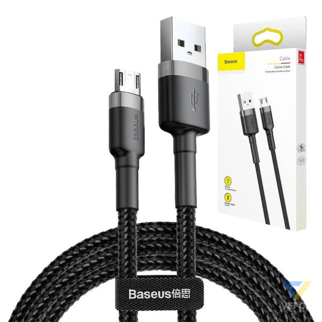 Baseus Cafule Micro USB cable 1.5A 2m (Gray + Black) USB to Micro USB