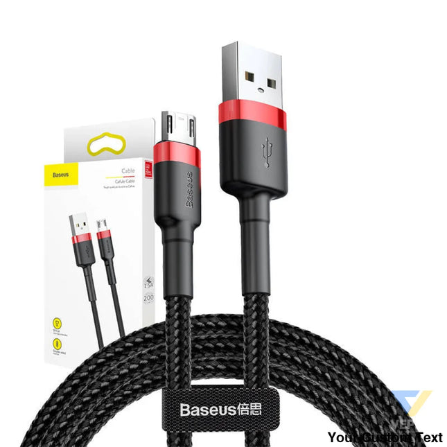 Baseus Cafule Micro USB cable 1.5A 2m (Red + Black) USB to Micro USB