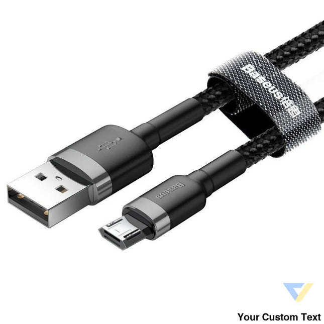 Baseus Cafule Micro USB cable 2.4A 0,5m (gray + black) USB to Micro USB