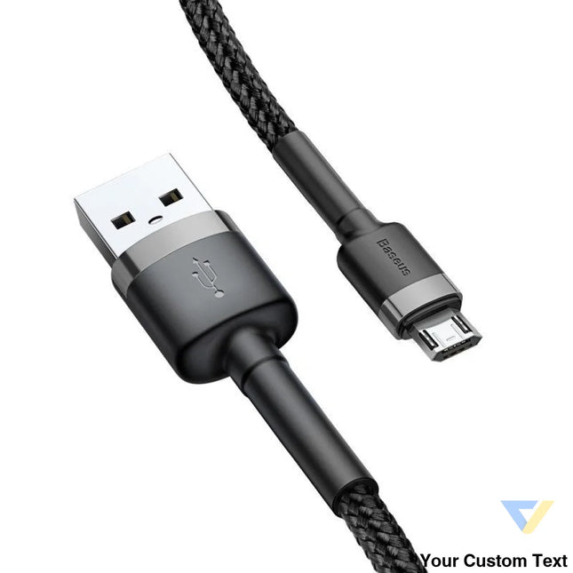Baseus Cafule Micro USB cable 2.4A 0,5m (gray + black) USB to Micro USB