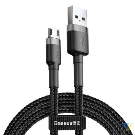 Baseus Cafule Micro USB cable 2.4A 0,5m (gray + black) USB to Micro USB
