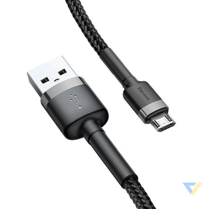 Baseus Cafule Micro USB cable 2.4A 0,5m (gray + black) USB to Micro USB